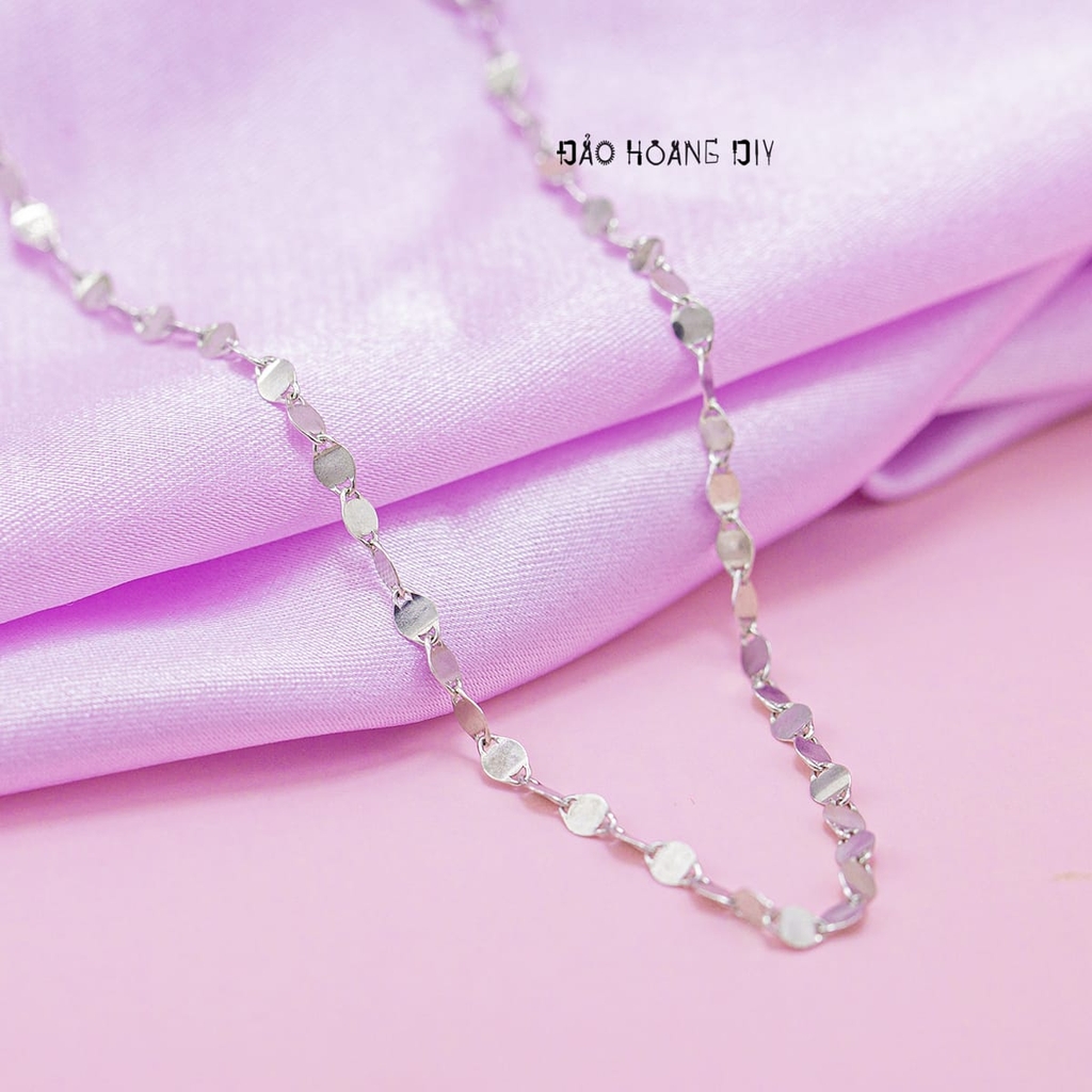 Dây Chuyền Bạc Nữ S925 Kiểu Mắt Tròn Mảnh Xinh D2411150043