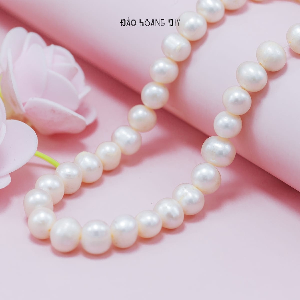 Vòng Cổ Ngọc Trai Nữ Size 9 Ly D2411120058