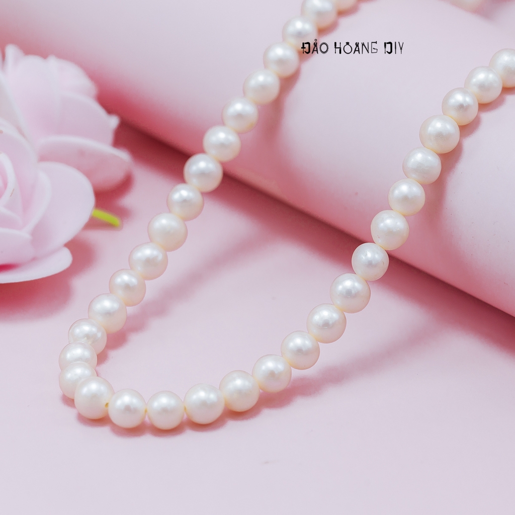 Vòng Cổ Ngọc Trai Nữ Size 6 Ly D2411120057