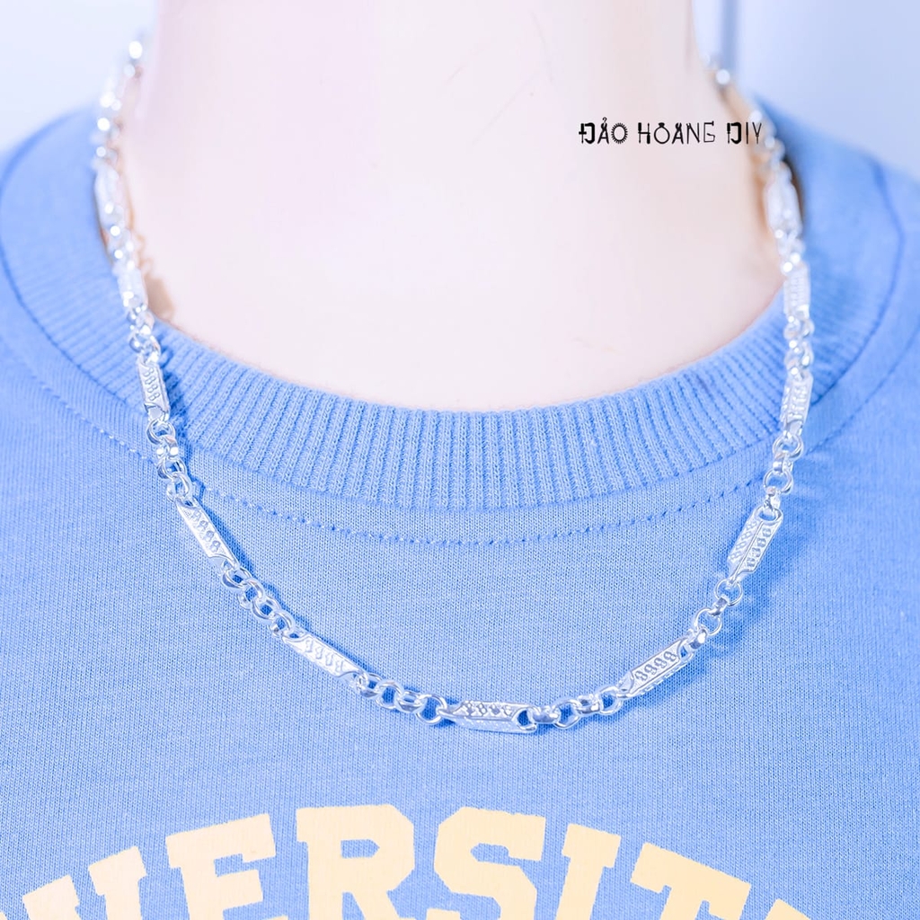 Dây Chuyền Bạc Cho Bé Kiểu Ống Đúc Cứng Cáp Nhiều Style D2411090022