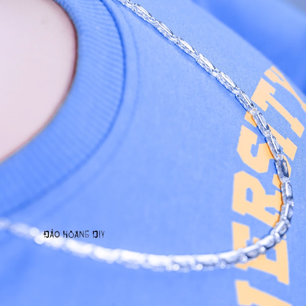 Dây Chuyền Bạc Cho Bé Ống Dẹt Nike Xinh Xắn D2411120005