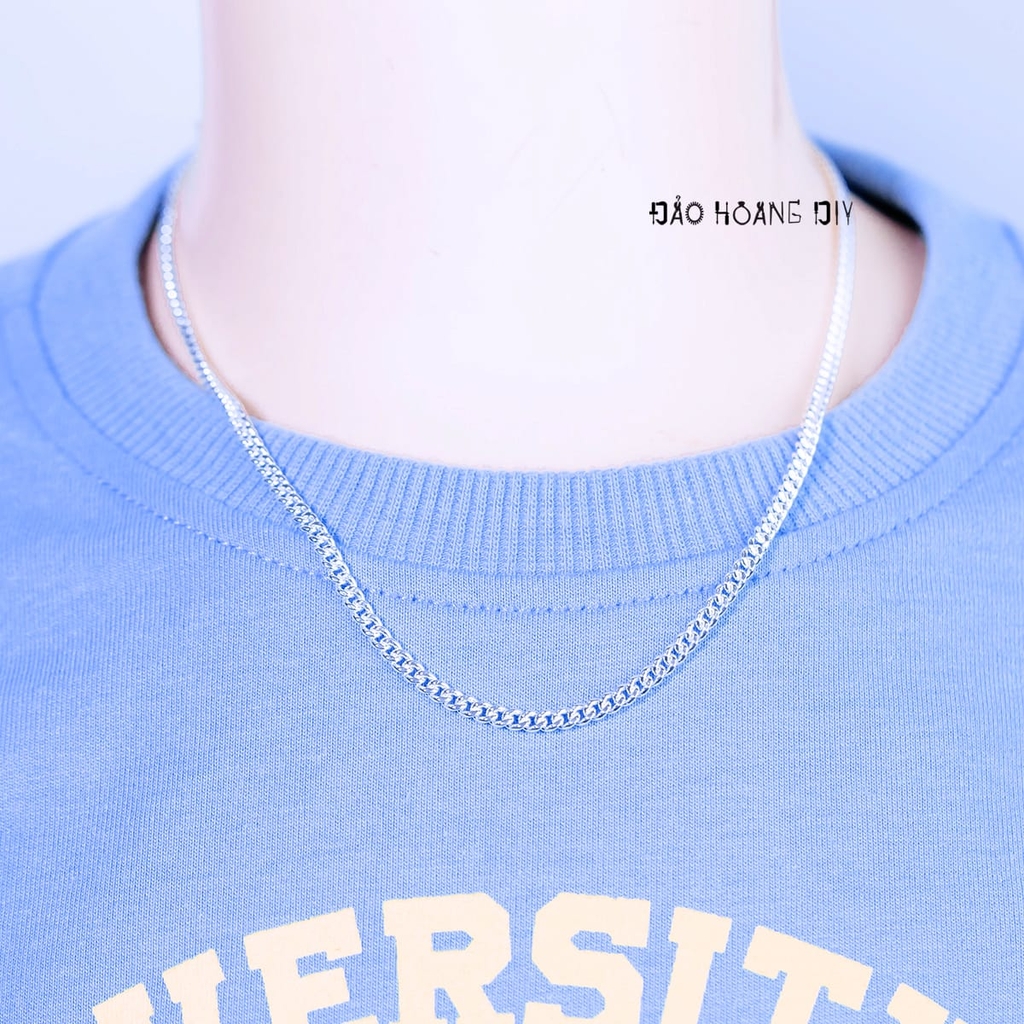 Dây Chuyền Bạc Cho Bé Dây Đơn Truyền Thống Nhiều Size