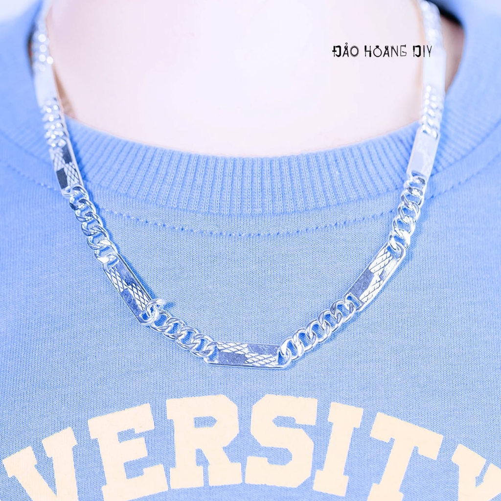 Dây Chuyền Bạc Cho Bé Bản Dẹt 2 Style D2411120014