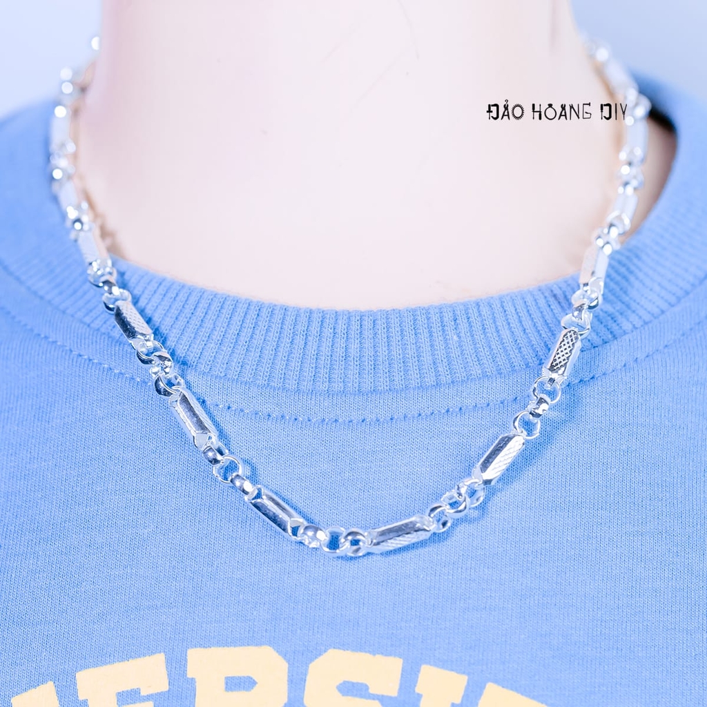 Dây Chuyền Bạc Cho Bé Kiểu Ống Đúc Cứng Cáp Nhiều Style D2411090026