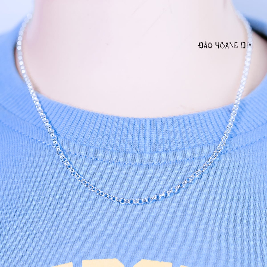 Dây Chuyền Bạc Cho Bé Mắt Chữ O Tròn Nhỏ Xinh D2411120041