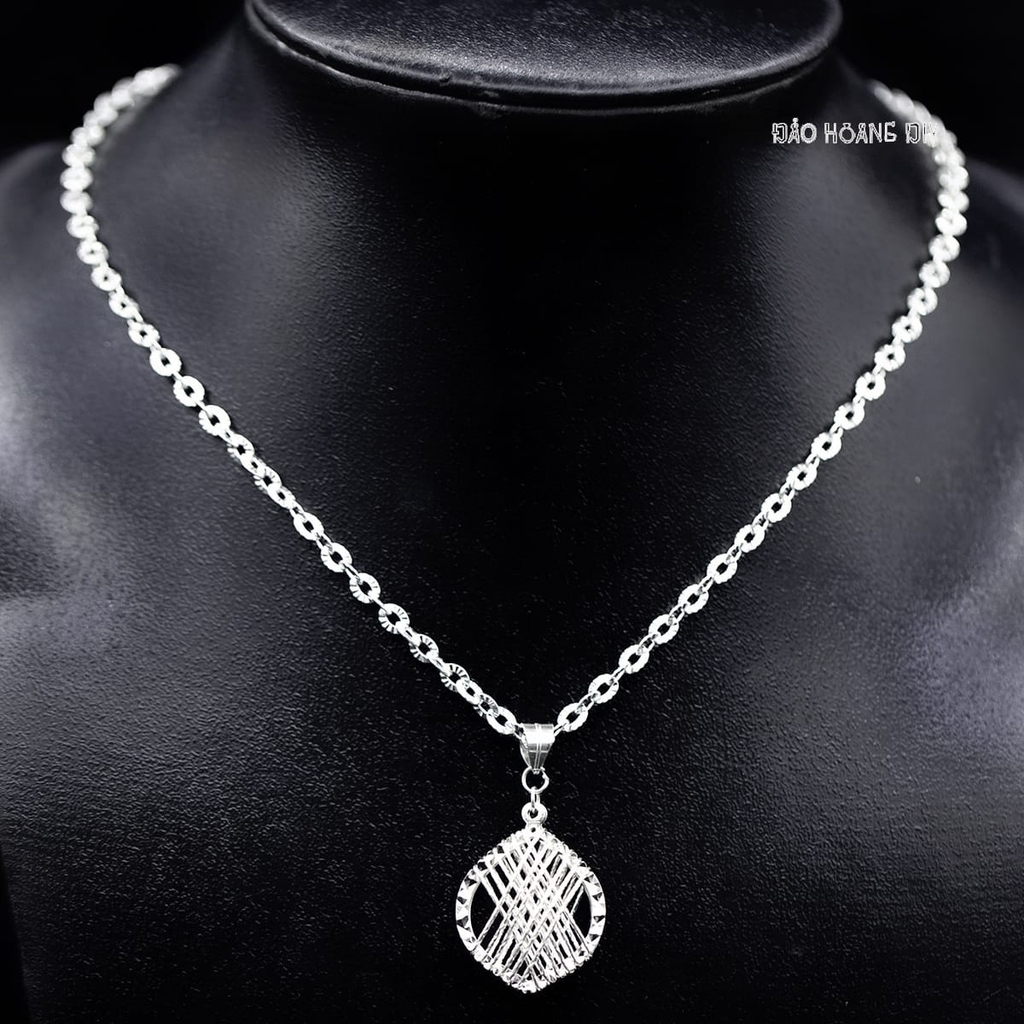 Mặt Dây Chuyền Bạc Nữ S925 Hình Chiếc Lá Phay Sáng  M2409220014