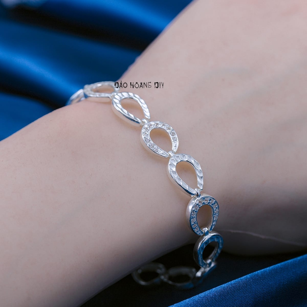 Lắc Tay Bạc Nữ S990 Nguyên Chất Đẹp Độc Đáo L2410070006