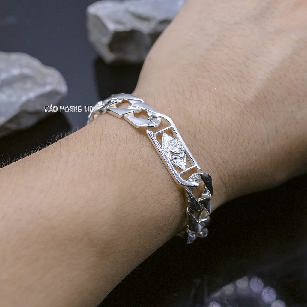 Lắc Tay Bạc Nam Mặt Versace L2410060007