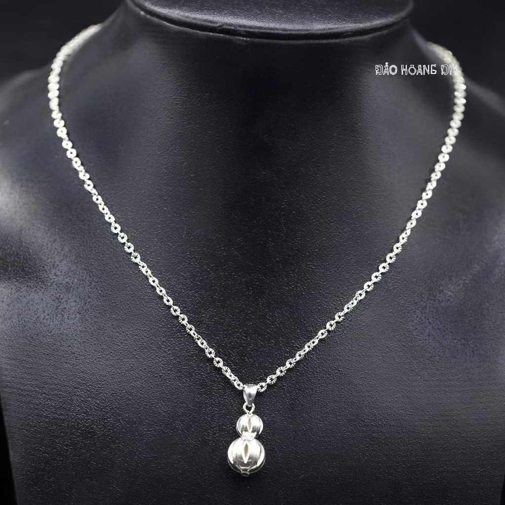 Mặt Dây Chuyền Bạc Nữ S990 Hình Hồ Lô Trơn Sáng Đẹp M2409210007