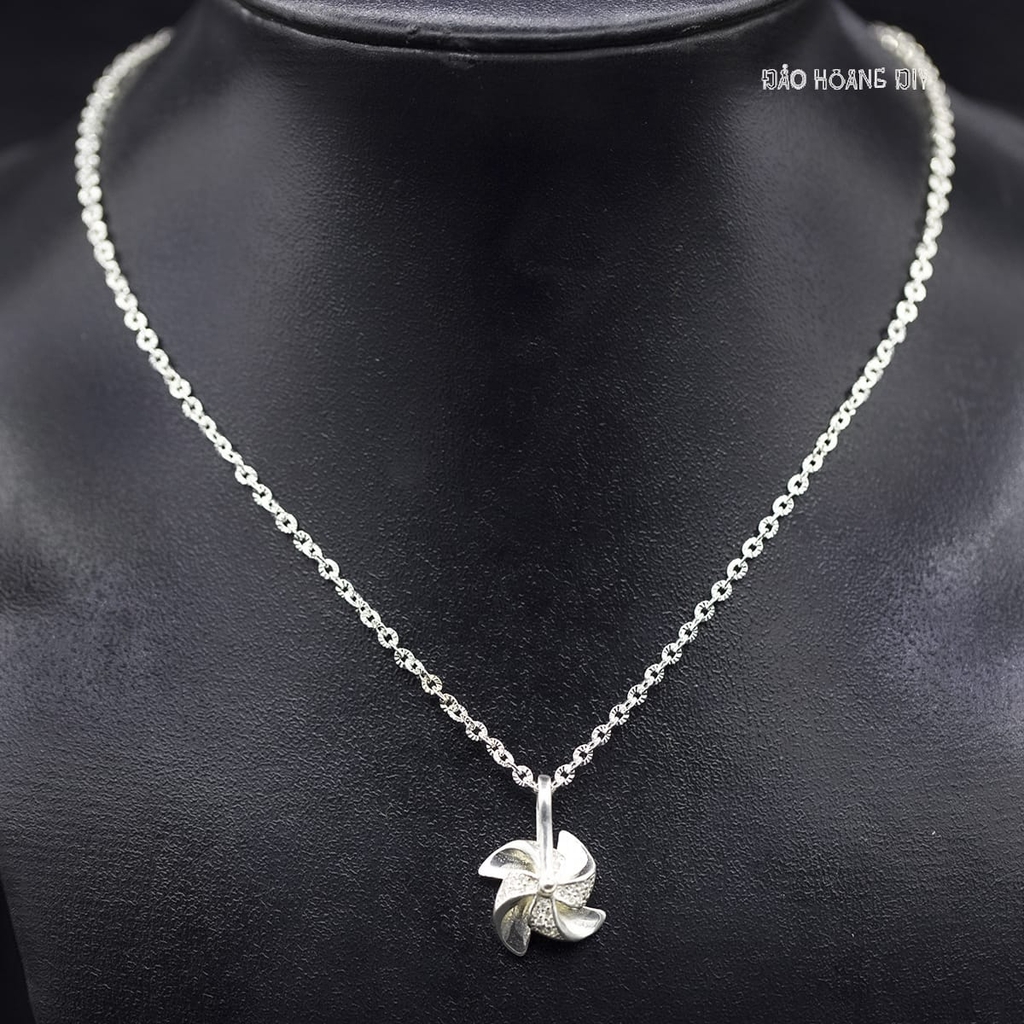 Mặt Dây Chuyền Bạc Nữ S925 Chong Chóng Có Thể Quay Trước Gió M2409210050