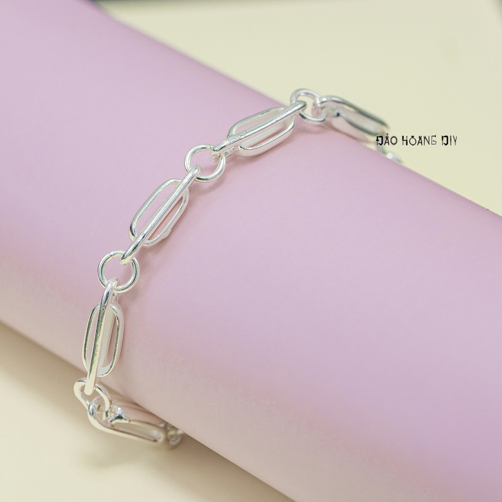 Lắc Tay Bạc Ta Thiết Kế Kiểu 4 Mặt