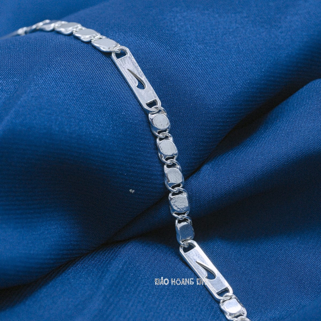 Lắc Tay Bạc Ta Mắt Dẹt Nike Thanh Lịch L2410160048