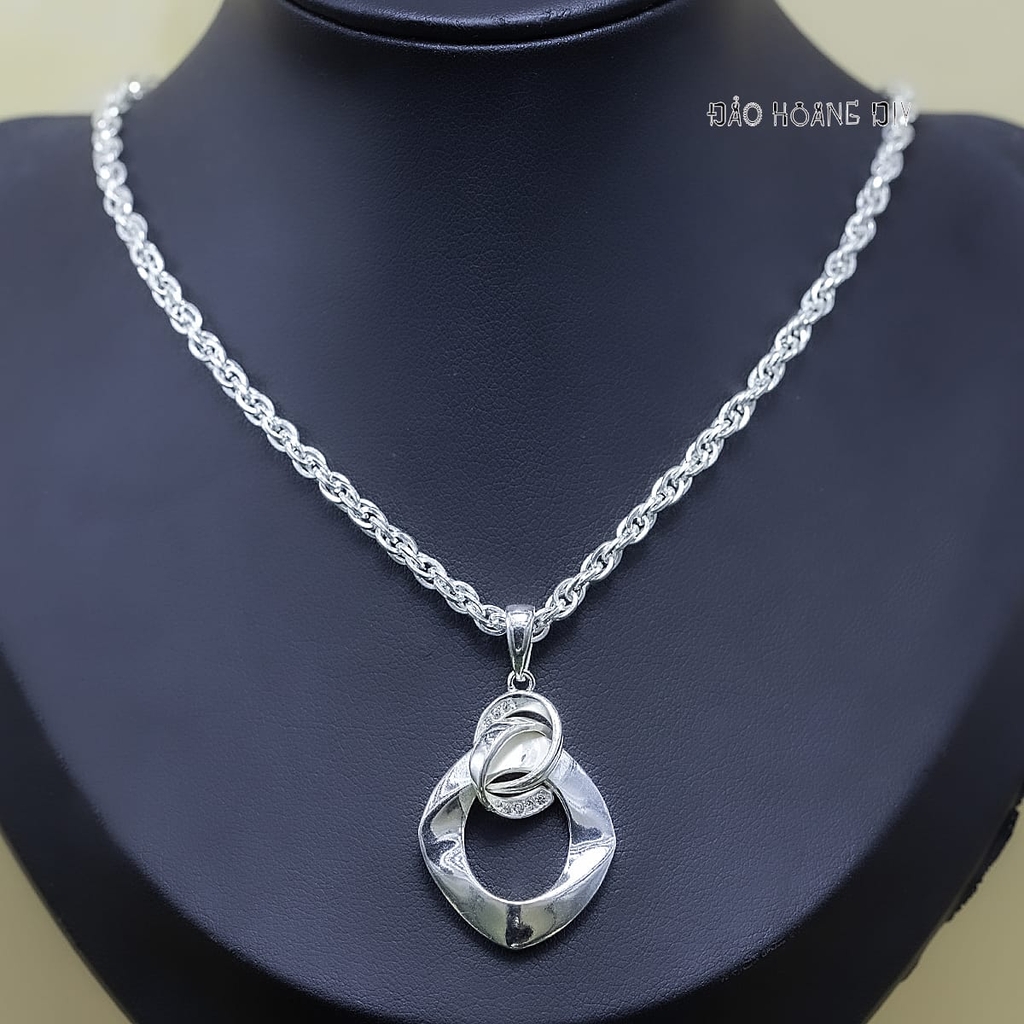 Mặt Dây Chuyền Bạc Nữ Thiết Kế Kiểu Đơn Giản Tinh Tế M2412170085