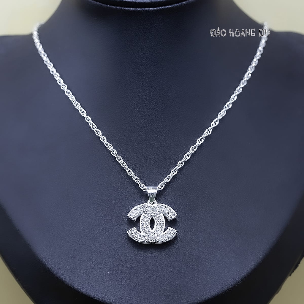 Mặt Dây Chuyền Bạc Nữ Chữ X Đính Đá Nhiều Style
