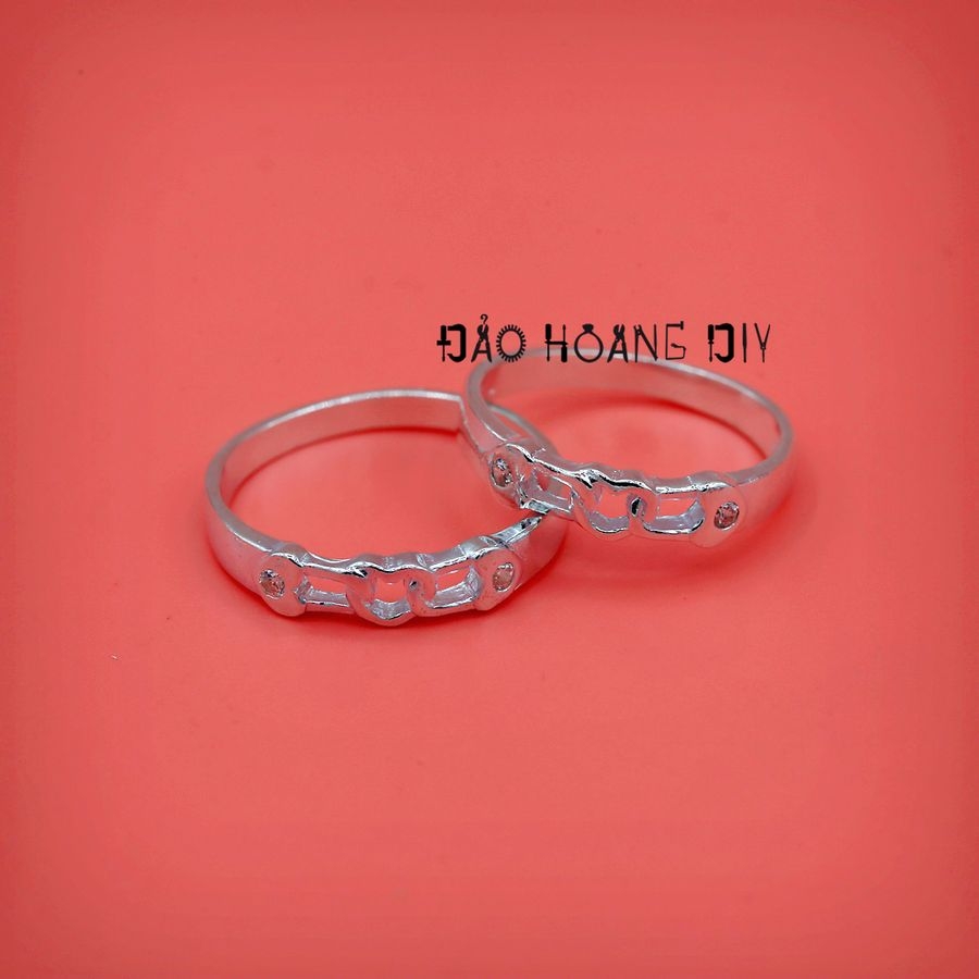 Nhẫn đôi bạc PVN1860