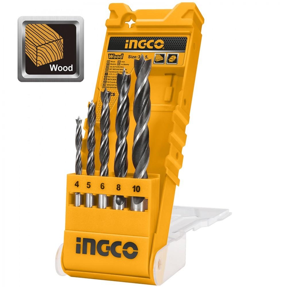 Bộ 5 mũi khoan kiếng Ingco AKD7058
