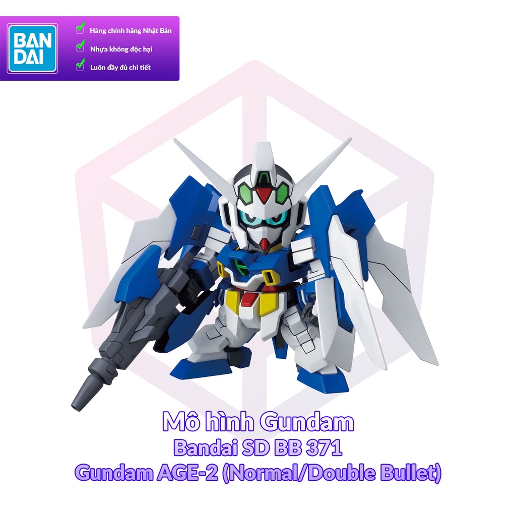 Mô hình Gundam Bandai SD BB 371 Gundam AGE-2 (Normal/Double Bullet) [GDB] [BSD]