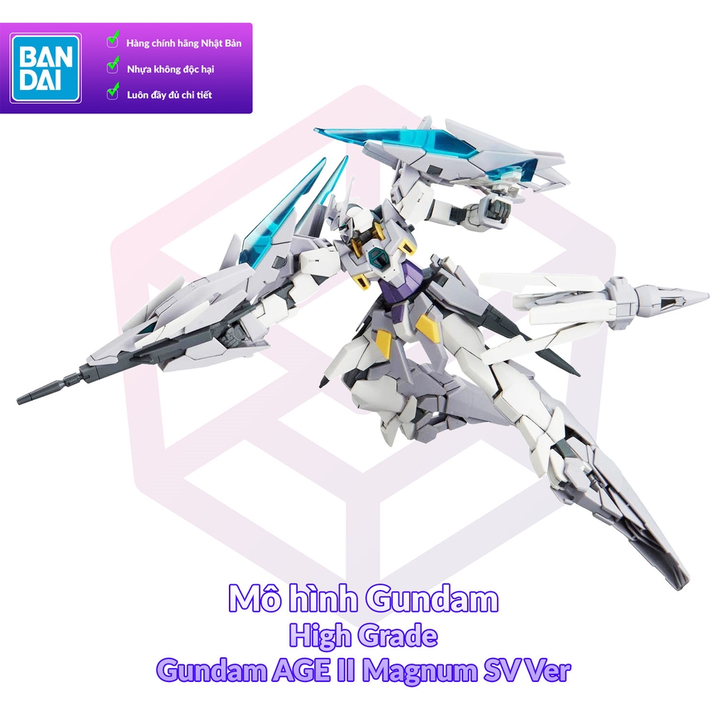 Mô Hình Gundam Bandai HG 024 Gundam Age II Magnum SV Ver 1/144 Build Divers  [ Mô Hình Gundam Bandai Hg 024 Gundam Age Ii Magnum Sv Ver 1/144 Build Divers  [