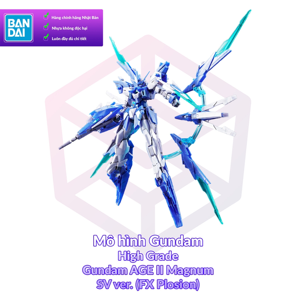 Mô Hình Gundam P-Bandai HG Gundam AGE II Magnum SV ver (FX Plosion) 1/144 Mô Hình Gundam P-Bandai Hg Gundam Age Ii Magnum Sv Ver (Fx Plosion) 1/144