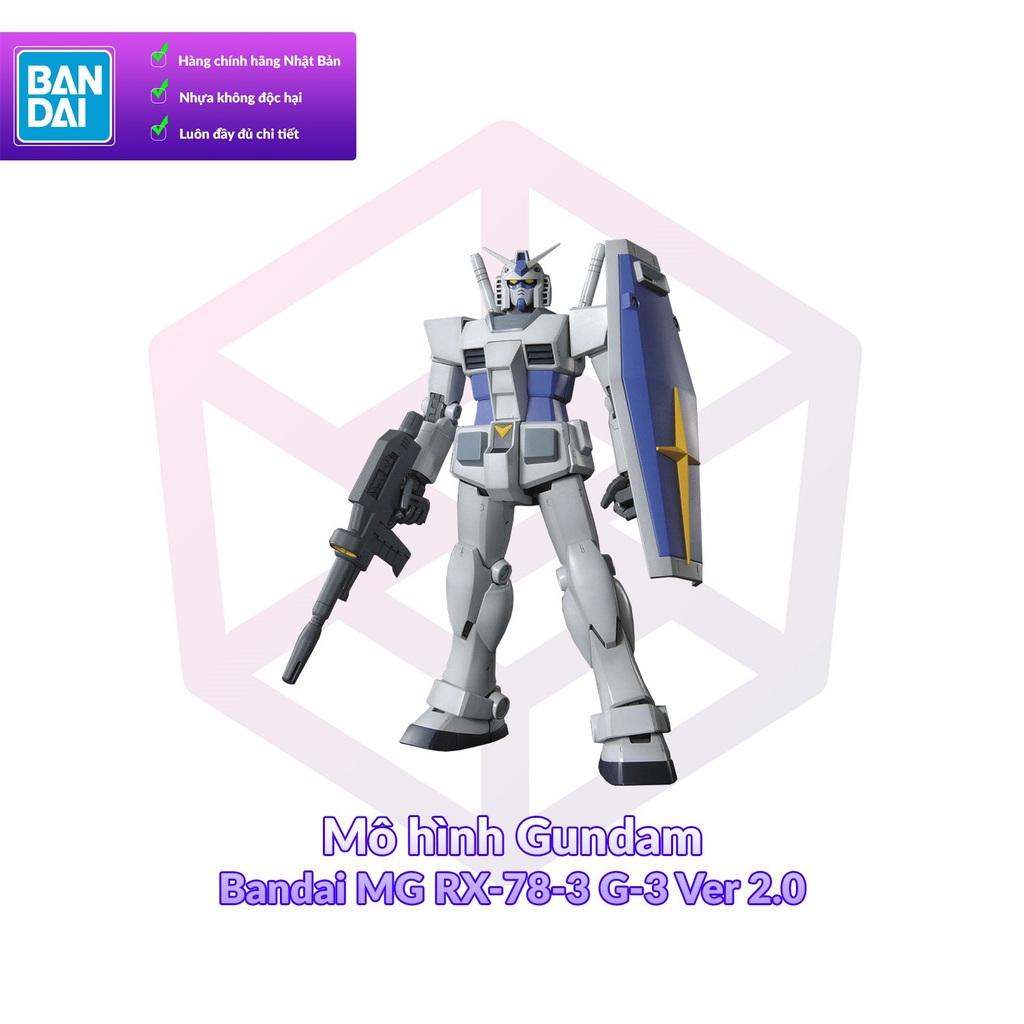 Mô hình Gundam Bandai MG RX-78-3 G-3 Ver 2.0 1/100 Mobile Suit Gundam MSV [GDB] [BMG]