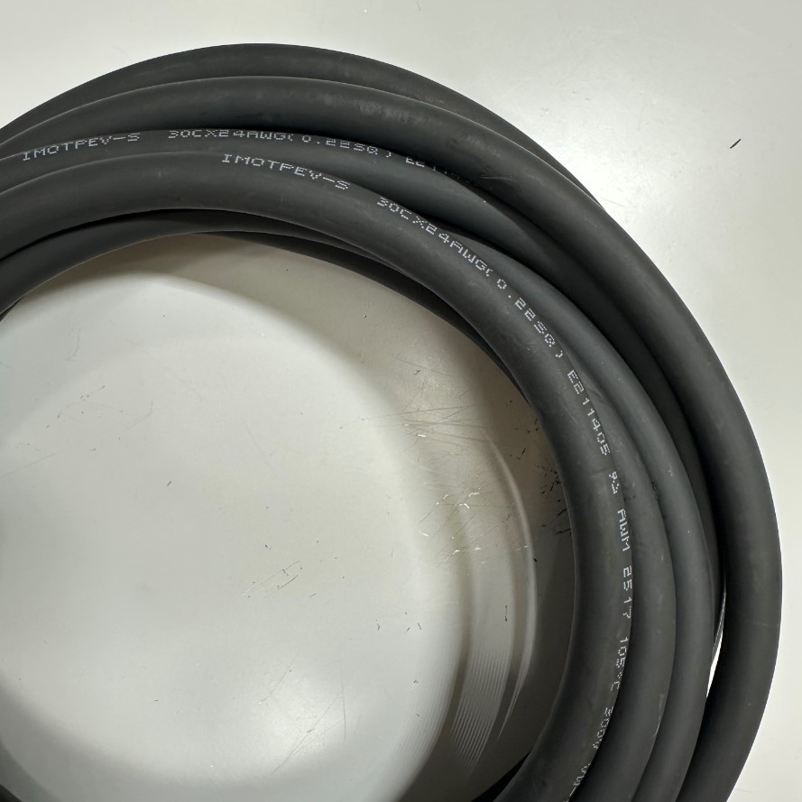 Cáp 5M 17ft Cable Round Connector IDC 20 Pin Female to Female Pitch 2.54mm + Connector JST SM 2 Pin Male Pitch 2.54mm Cable IMOTPEV-S 30C x 24AWG(0.22SQ) E211405 105°C 300V Black OD 10mm