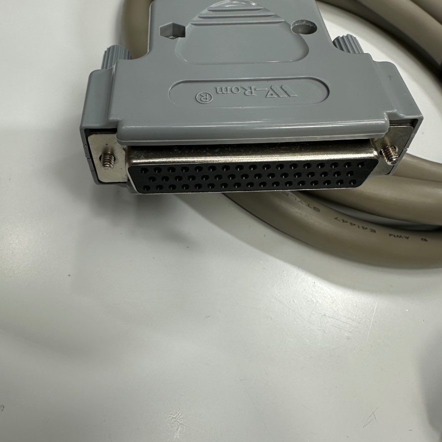 Cáp 2.7M 9ft SCSI D-Sub DB50 Pin Male to Female Shielded Grey OD 13mm Cable OEM Thay Thế Phoenix Contact Cable-D50SUB/B/S/300 For Power Cable and I/O Signal Phoenix Termination board