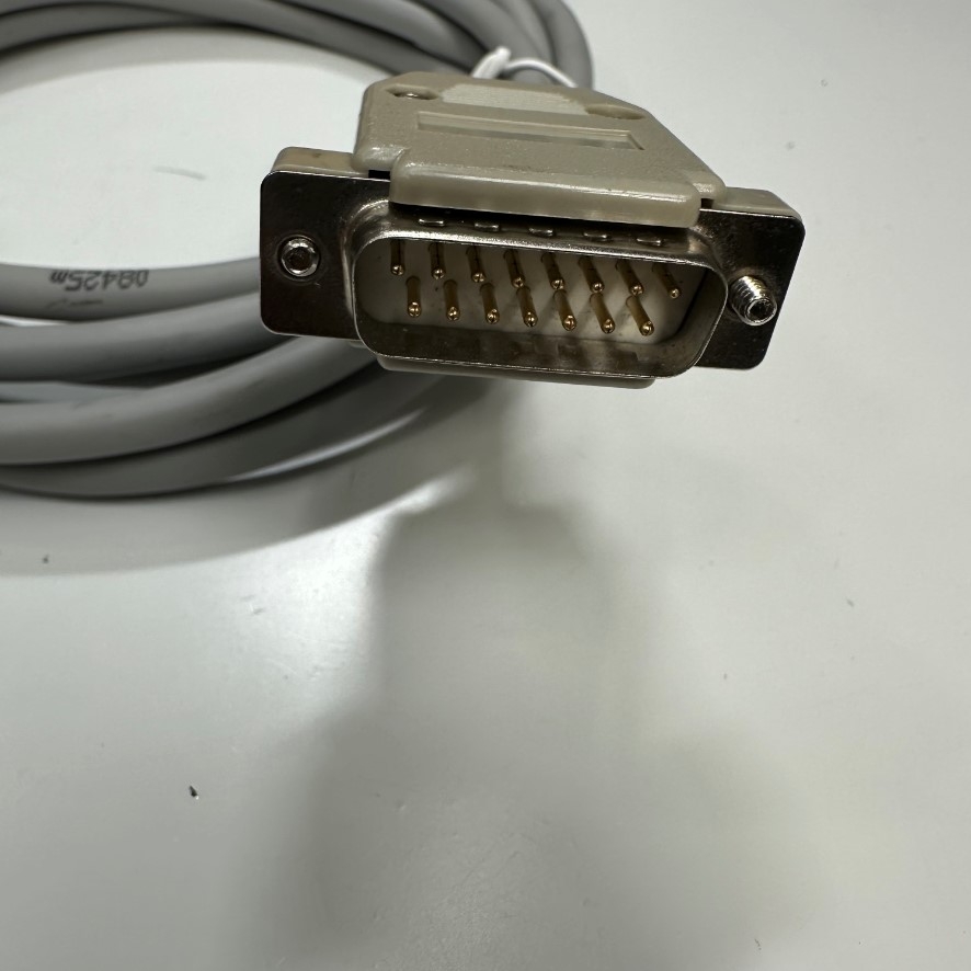 Cáp 1.8M 6ft Musashi TPC-11 Shielded Cable RS-232C Connector D-Sub DB15 Male to DB9 Female For Máy Phun Keo Musashi Dispensing Shotmaster Robots 200S 200DS witch Musashi TP-11 TP11 Teaching Pendant Console