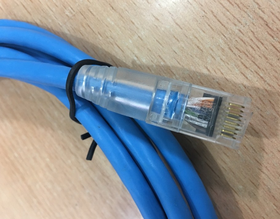 Cáp Nhẩy Patch Cord Commscope AMP Cat 6 Round UTP Gigabit Ethernet Network Cable RJ45 Assembly Blue 1-1859247-0 Length 3M