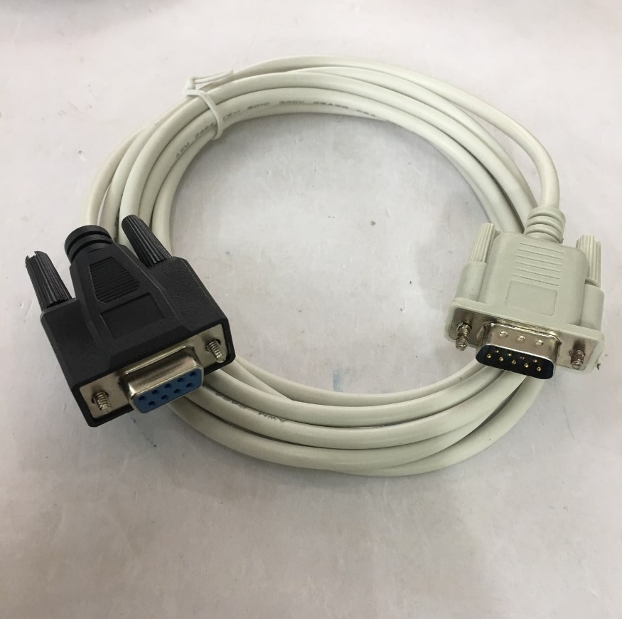 Cáp Kết Nối Cổng Com RS232 Đầu Âm Đầu Dương Chuẩn Chéo Null Modem With Full Handshaking RS232 DB9 Female to RS232 DB9 Male Grey Length 3M