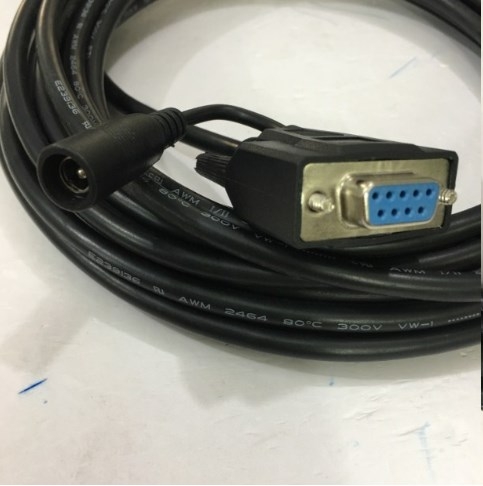 Bộ Cáp Và Sạc Máy Dọc Mã Vạch Datalogic Gryphon GD4400 2D 90G000008 RS232 Cable DB9 Female to RJ50 10 Pin Male Black Length 1.8M