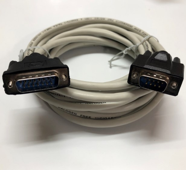 Cáp Kết Nối RS232C D-Sub DB15 Male to DB9 Male Cable Length 5M For HMI XTOP07TW-UD Với PLC XGL-C22B