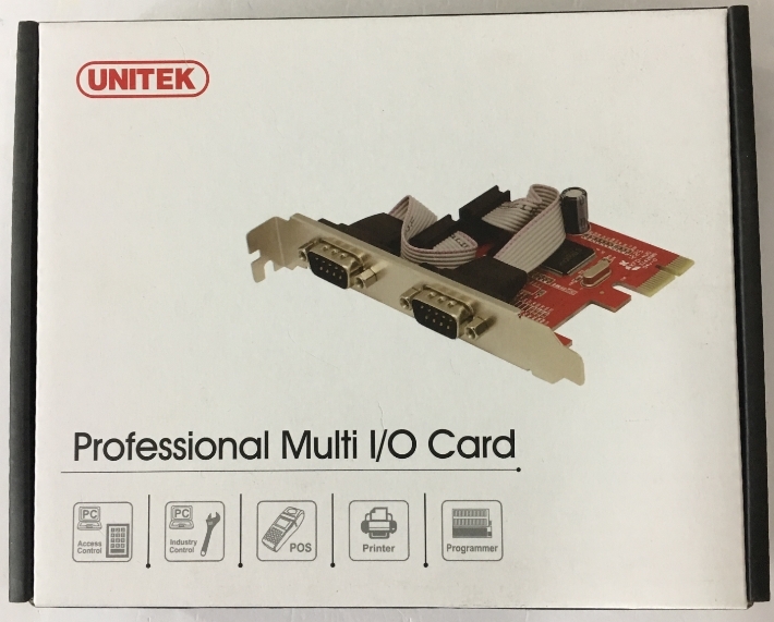 Card PCI Express Unitek Y-7504 2 Port RS232 Serial Com DB9 Chính Hãng Chipset ID Moschip MCS9922CV-11 For Computer Desktop Thiết Bị Y Tế Cân Điện Tử Máy Công Nghiệp CNC PLC