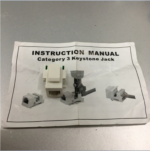 Nhân Điện Thoại Bàn Clipsal RJ11 CAT3 Modular Jack RJ11 4P4C WHITE  For Telephone Line
