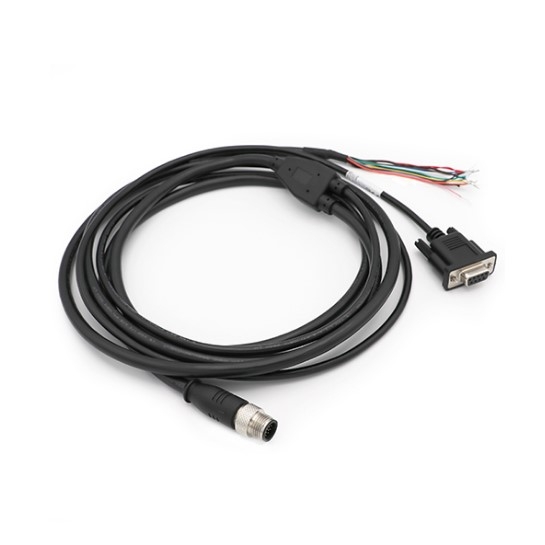 Cáp 2M 6.5ft OEM Thay Thế HF8TCB-SERIAL-002 Cable M12 A-Code 17 Pin Male to DB9 Female + I/O Cable Honeywell HF810/HF811 Barcode Scanner