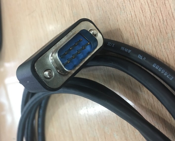 Cáp Lập Trình Truyền DữLliệu PC to PLC Màn Hình HMI Hitech PWS6600S-S RS232 DB9 Female to RS232 DB9 Male Black Length 5M