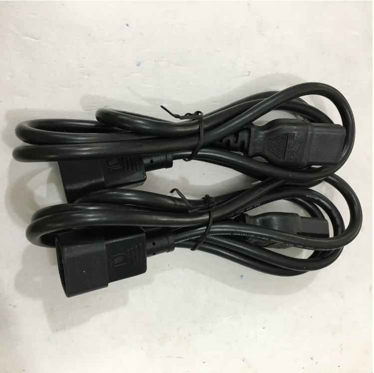 Dây Nguồn Longwell LS-60 LS-14 AC Power Cord IEC60320 IEC C13 to IEC C14 10A 250V 3x0.75mm² For Computer Desktop Network Switch Router length 1.3M