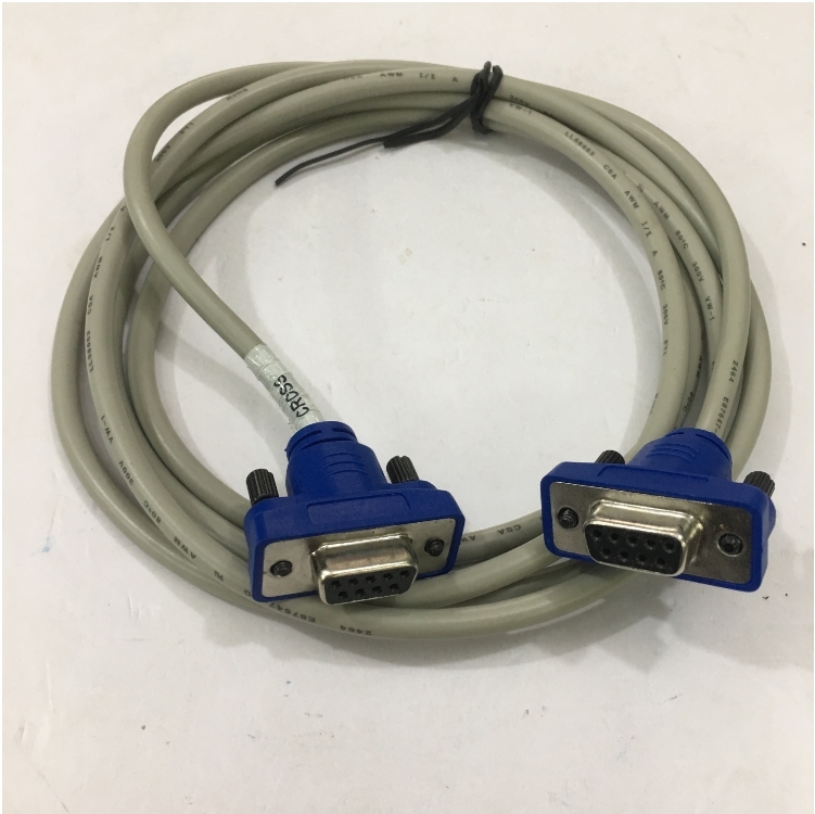 Cáp Điều Khiển RS232C 6232-9F9F-03CR Null Modem With Full Handshaking DB9 Female to DB9 Female Cable PVC Beige Length 1.8M