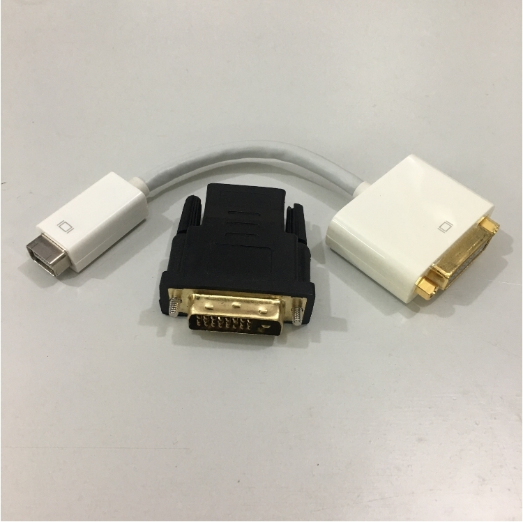Bộ Combo Chuyển Đổi Tín Hiệu Apple Mini-DVI to DVI Và HDMI Female to DVI-D Male Video Adapter