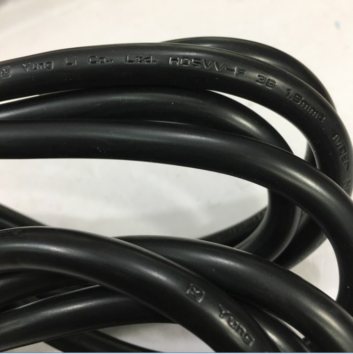Dây Nguồn Máy Chủ YUNG-LI YP-22 YC-18 AC Power Cord CEE 7/7 SCHUKO IEC60320 IEC C19 2 Prong 16A 250V 3x1.5mm² 16AWG For Compaq HP Dell IBM Lenovo Fujitsu Siemens SUN Server Length 2M