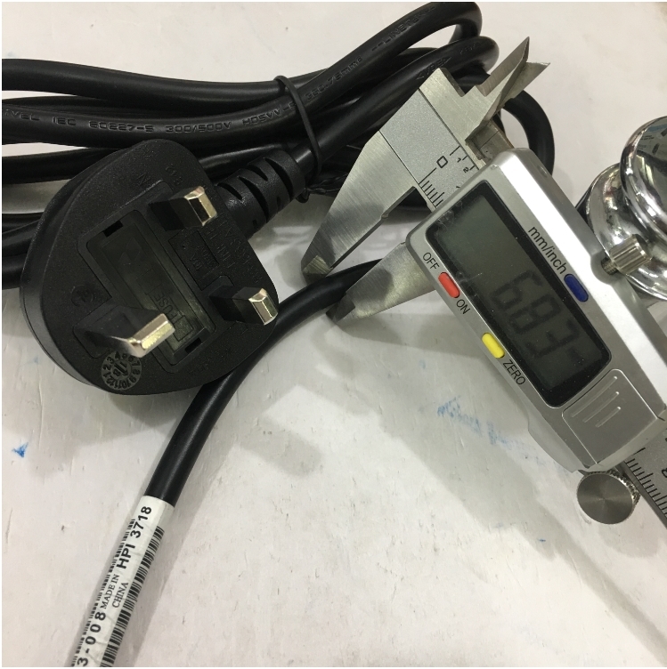Dây Nguồn LINETEK LP-61L LS-60 Chuẩn 3 Chấu Có Cầu Chì AC Power Cord HP 100613-008 BS1363 to C13 10A 250V 3X0.75mm Length 1.8M