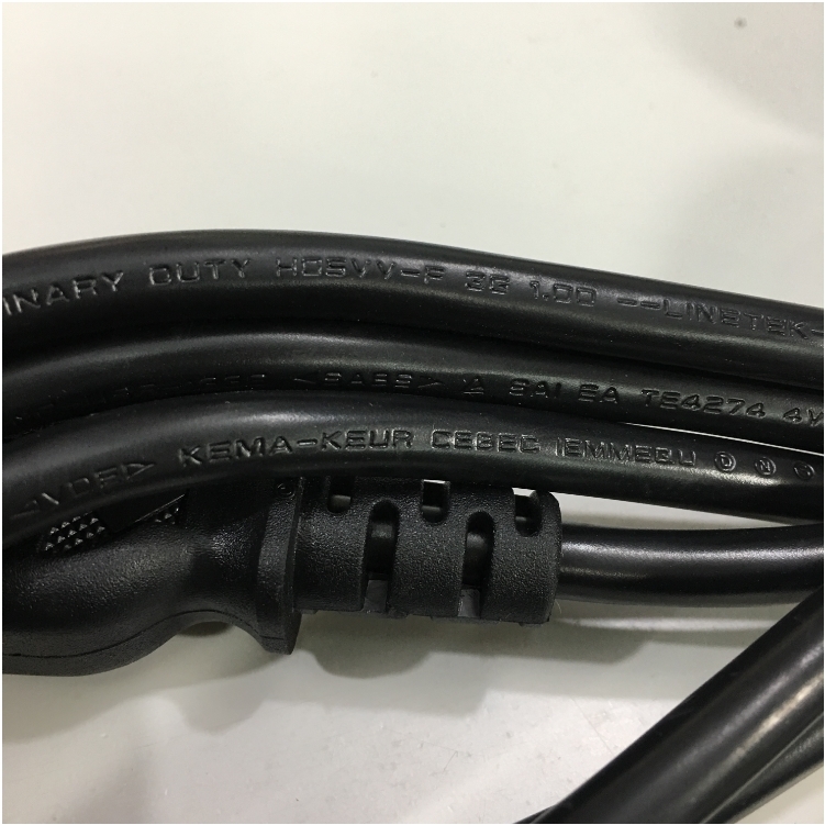 Dây Nguồn LINETEK BS-1363A LP-61L SL-60 UK Chuẩn 3 Chấu Có Cầu Chì AC Power Cord BS1363 to C13 10A 250V 3X1.0mm² For Thiết Bị Y Tế Thiết Bị Mạng Cisco Và Máy Chủ Black Length 1.8M