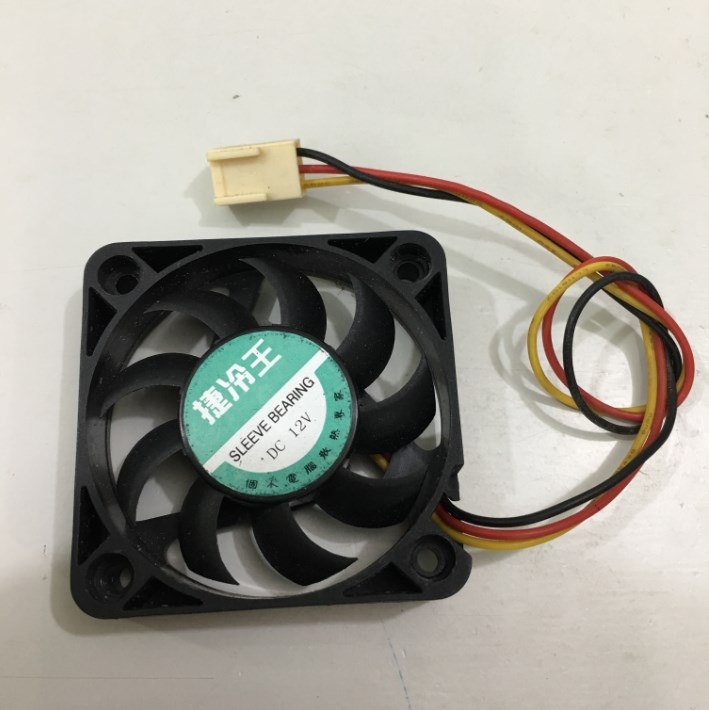 Fan Sleeve Bearing 50x50x10mm DC 12V 0.08A Connector 3Pin