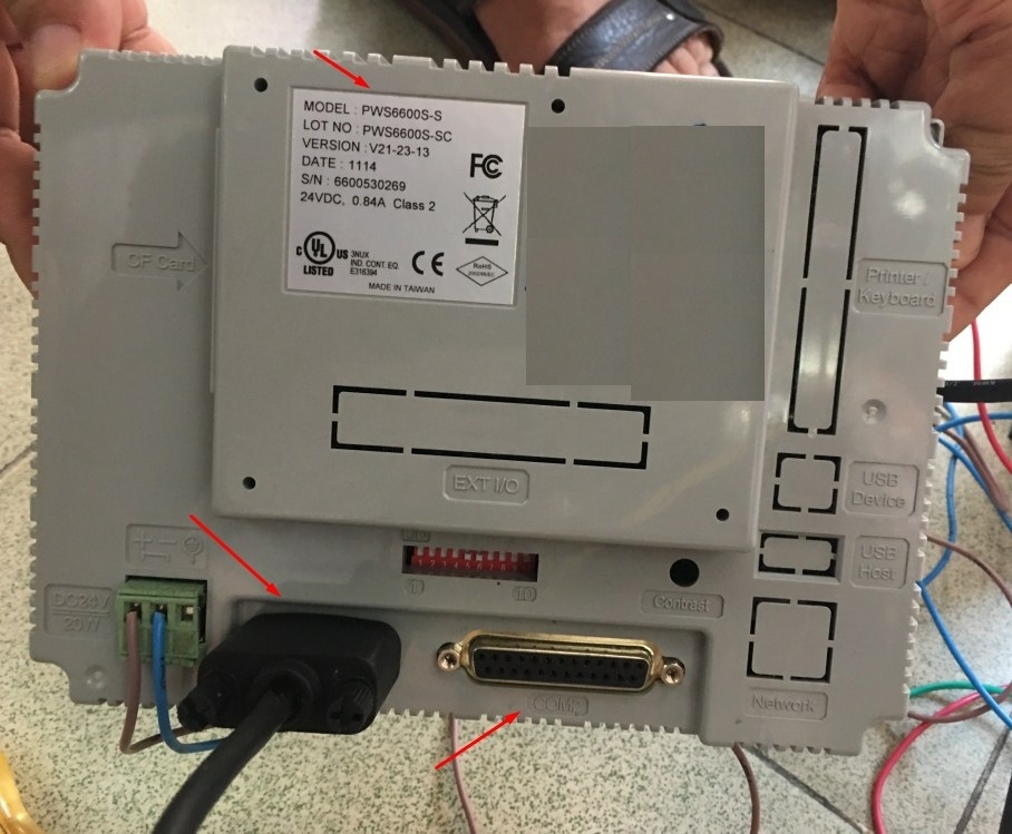 Cáp Lập Trình Truyền DữLliệu PC to PLC Màn Hình HMI Hitech PWS6600S-S RS232 DB9 Female to RS232 DB9 Male Black Length 5M
