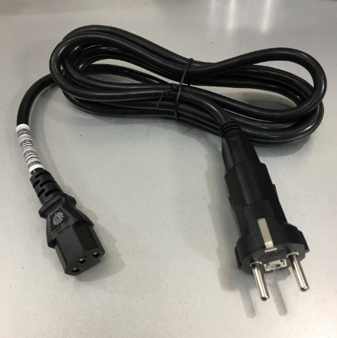 Bộ Combo Adapter European Schuko Power Cord CEE 7/7 to NEMA 5-15R Và NEMA 5-15P Plug To IEC 60320 C13 Chính Hãng WELL SHIN 12A 250V 3x1.25mm² Length 2.5M