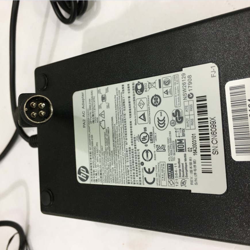 Adapter Original HP 54V 1.67A 90W 5066-2164 PA-1900-2P-LF Connector Size 4P Mini Din 10mm