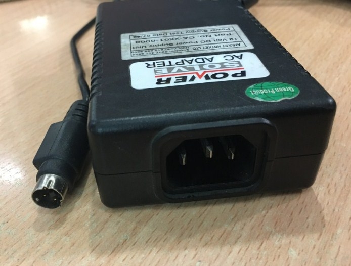 Adapter 12V 3.33A 40W SOLVE PSG40-12-03 Connector 3Pin Mini Din 10mm
