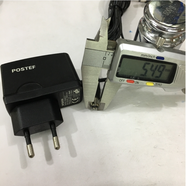 Adapter Original 9V 0.6A VASATA P090060-2C1 Connector Size 5.5mm x 2.1mm