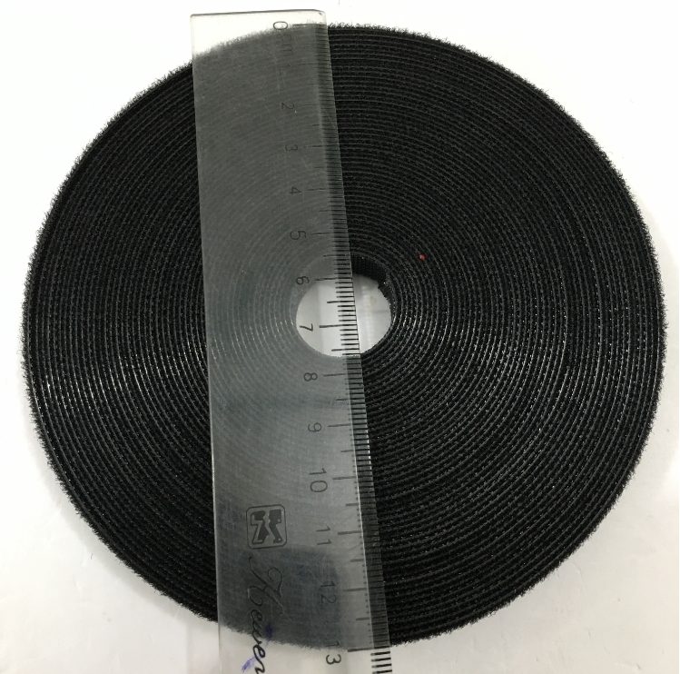 Băng Dán Dính Hai Mặt Velcro Brand One Wrap Cable Tie Continuous Roll For Hệ Thống Mạng Viễn Thông Tốc Độ Cao 12mm x 10m Black Fiber Optic Network Ethernet Patch Cord Cable Dài 10M