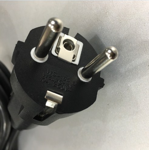 Bộ Combo Adapter European Schuko Power Cord CEE 7/7 to NEMA 5-15R Và NEMA 5-15P Plug To IEC 60320 C13 Chính Hãng WELL SHIN 12A 250V 3x1.25mm² Length 2.5M