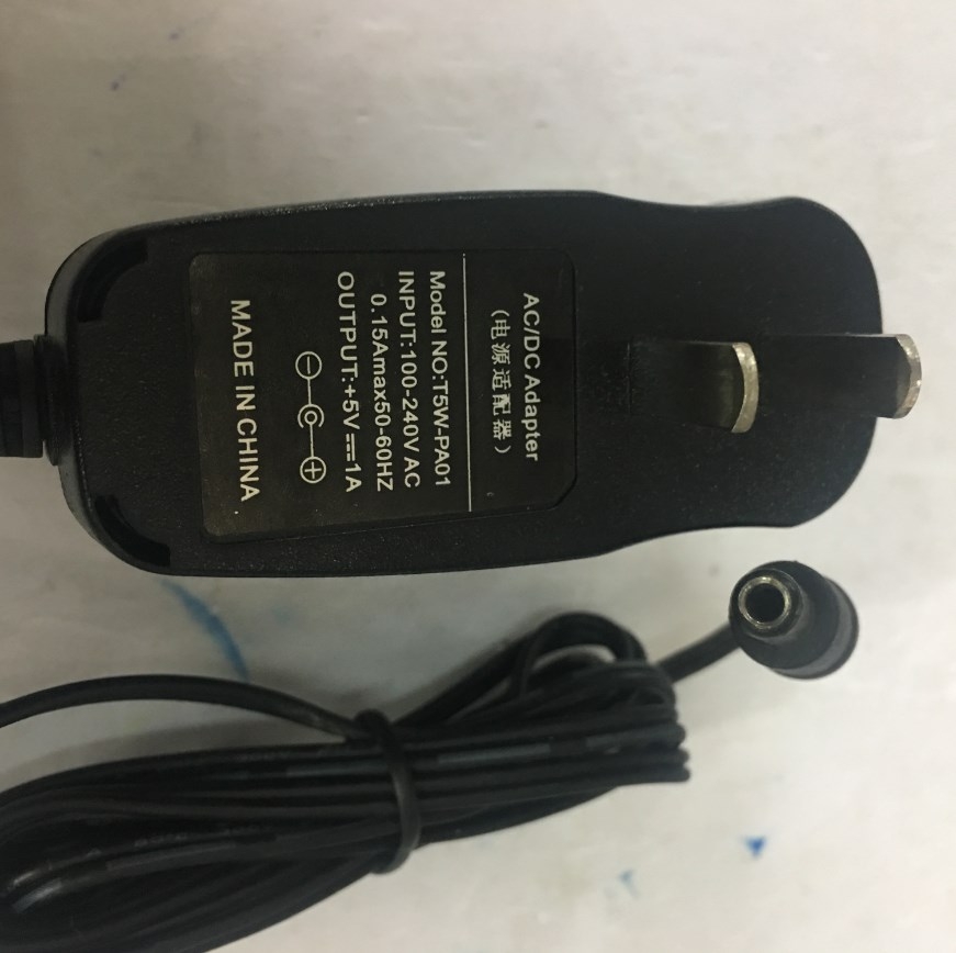 Adapter Original 5V 1A 5W T5W-PA01 Power Supply Connector Size 5.5mm x 2.5mm